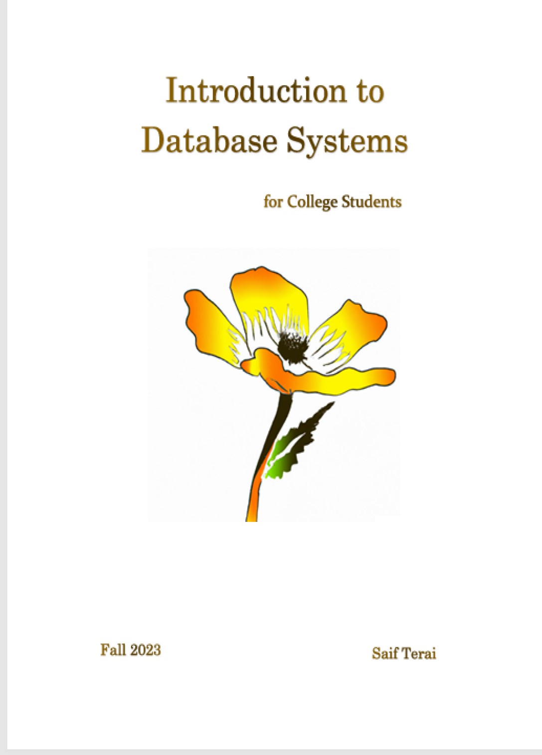 Cover of Introduction to Database System