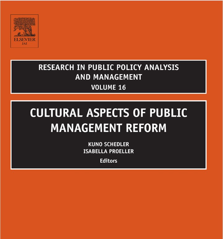 Cover of CULTURAL ASPECTS OF PUBLIC MANAGEMENT REFORM